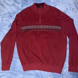 Vintage High sierra 1/4th ziper ralph lauren look alike sweater men's size large